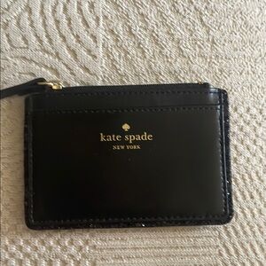 Kate Spade Elegant Black leather
Card Case with crystal trim